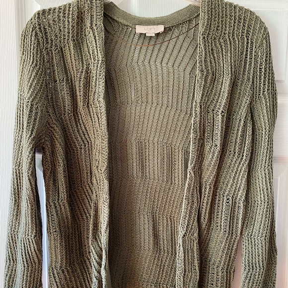 LOFT Sweaters - Olive Green Women’s Cardigan Sweater